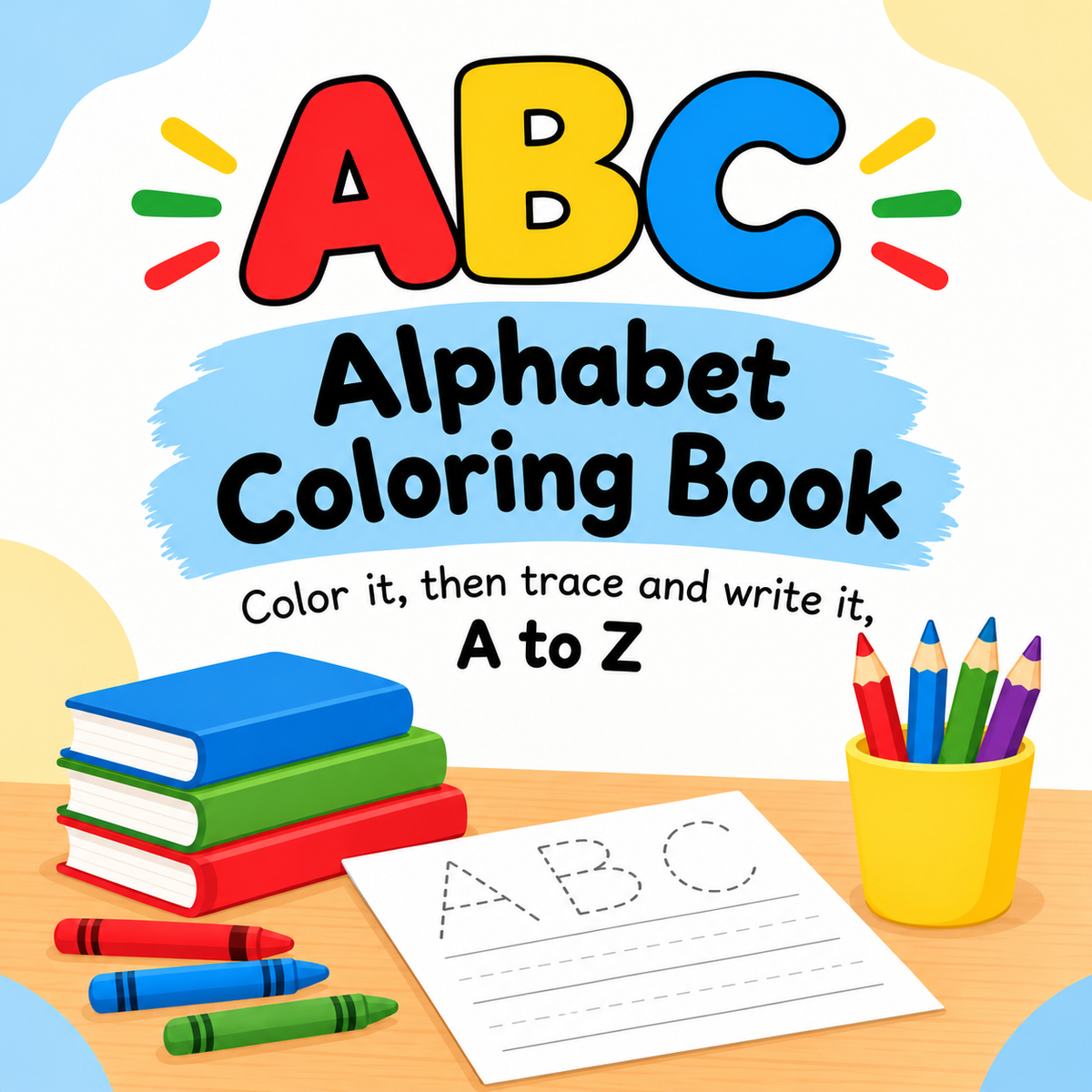 ABC Alphabet Coloring Book
