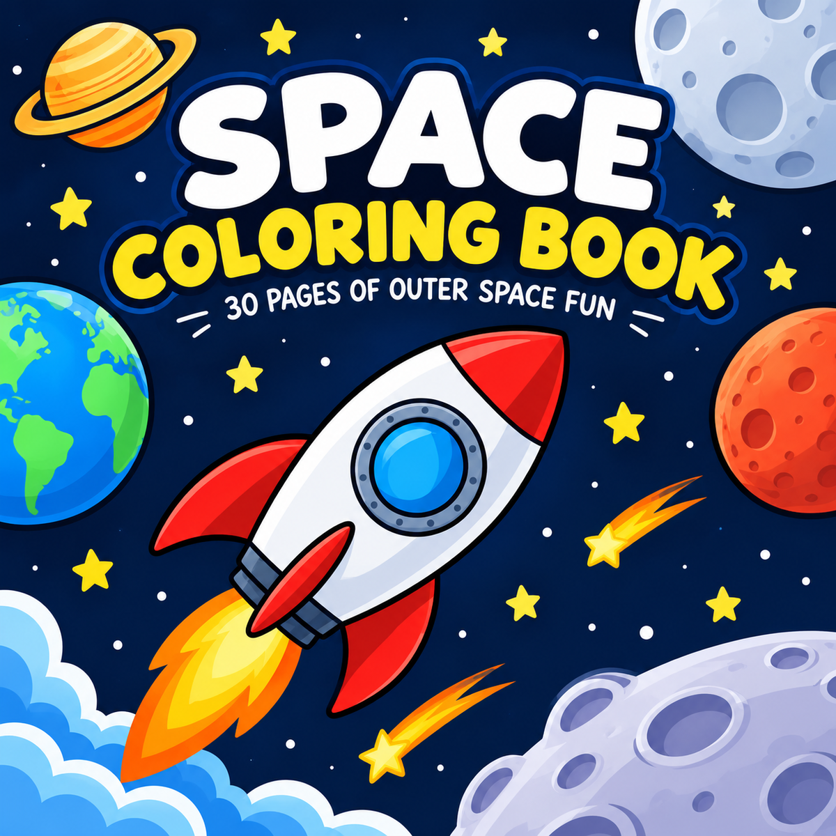Space Coloring Book